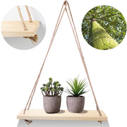 Rustic and Minimalist Hanging Wooden Corner Shelf_16