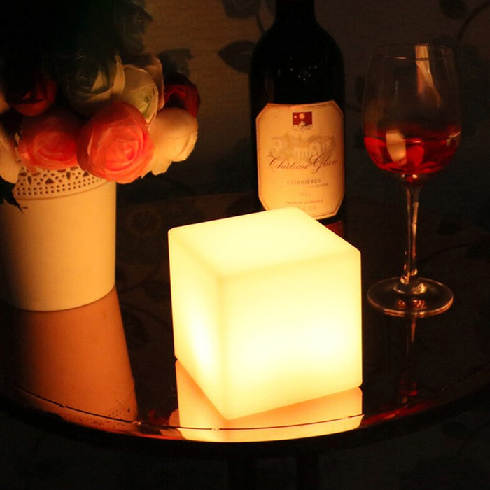 USB Rechargeable Remote Controlled LED Glowing Cube_8