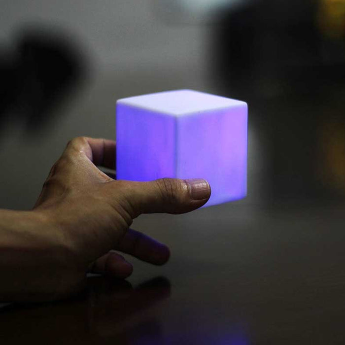 USB Rechargeable Remote Controlled LED Glowing Cube_9