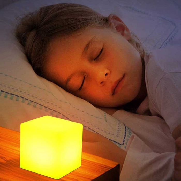 USB Rechargeable Remote Controlled LED Glowing Cube_1