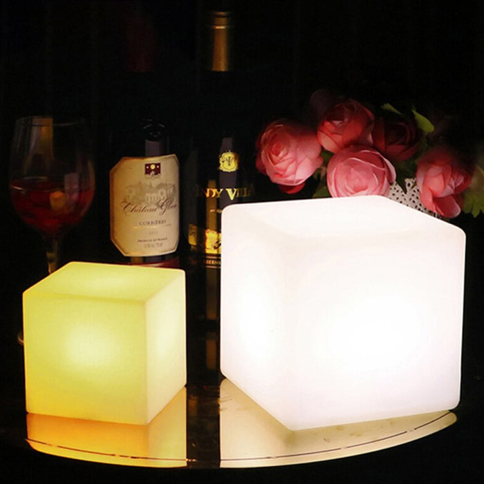 USB Rechargeable Remote Controlled LED Glowing Cube_7