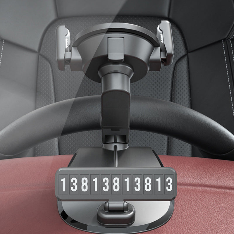 Car Dashboard Mobile Phone Holder with Parking Number_9