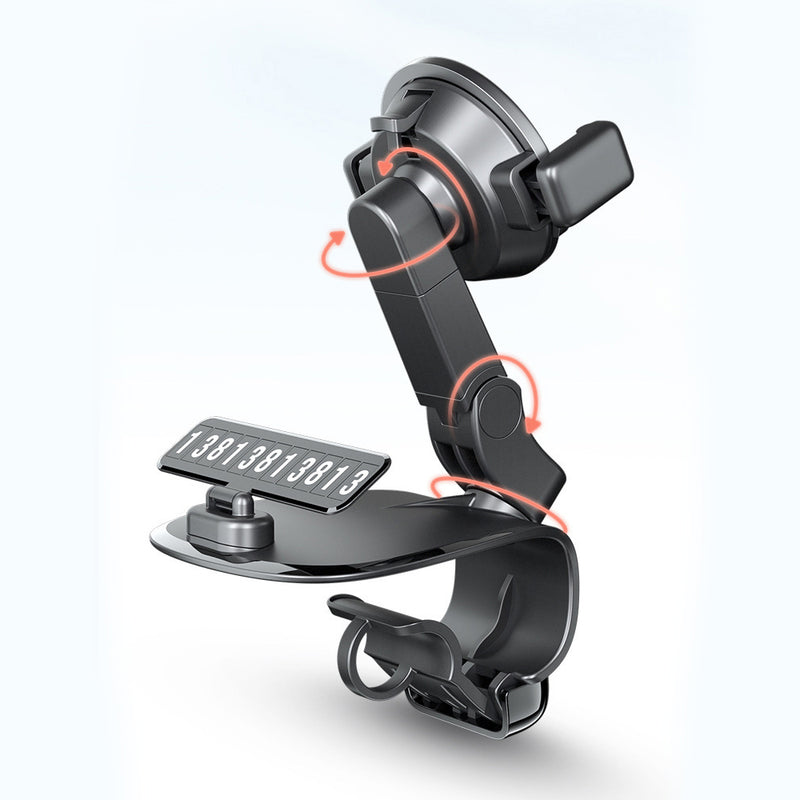 Car Dashboard Mobile Phone Holder with Parking Number_13