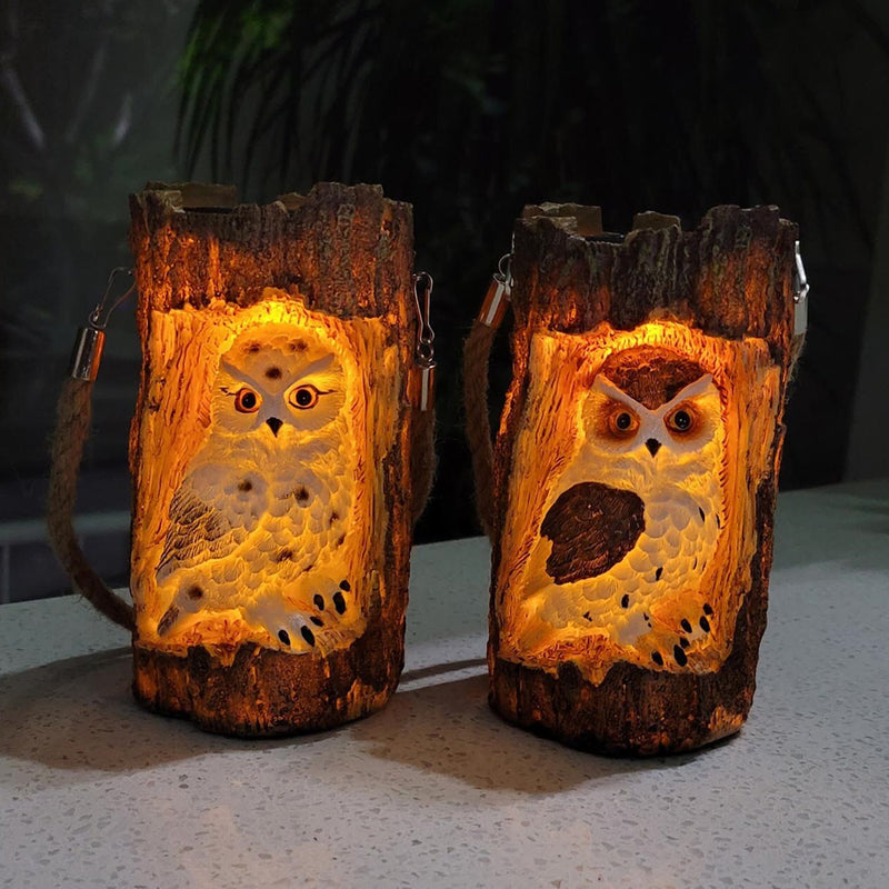 Solar Powered Outdoor Garden Decorative Owl Light_7
