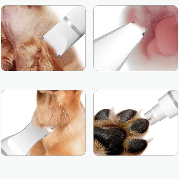 USB Rechargeable 4-in-1 Pet Nail and Hair Grooming Kit_8