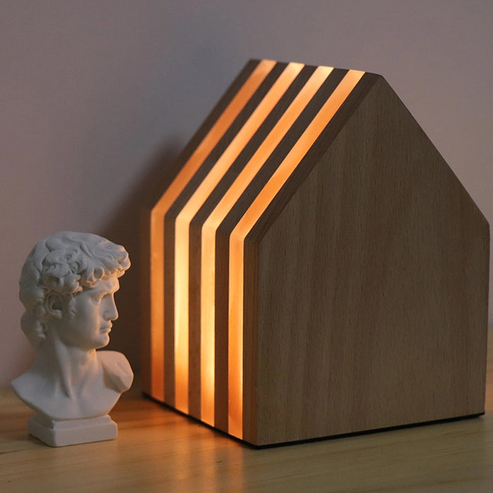 USB Interface Wooden Acrylic LED Desktop Night Lamp_2