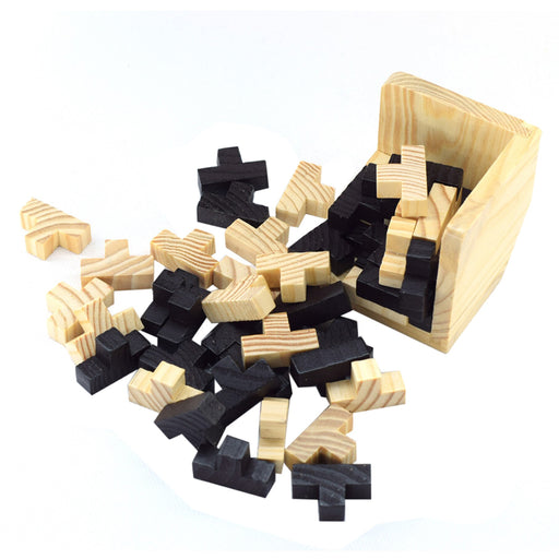 54pcs Brain Teaser 3D Wooden Puzzle Educational Toy_5