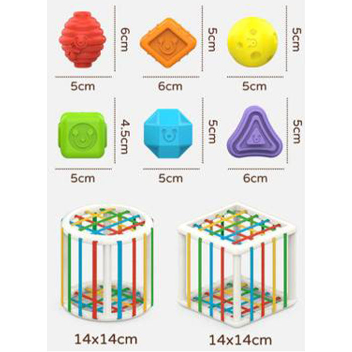Colorful Shape Blocks Sorting Game Baby Montessori Educational Toy_3