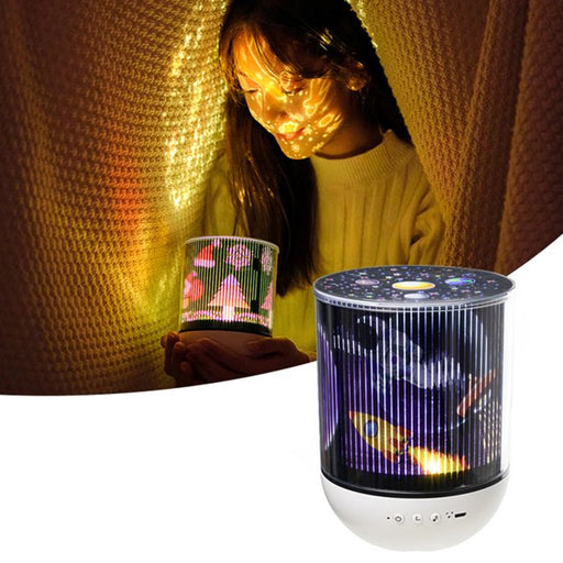USB Rechargeable Rotating Night Lamp and Wireless Speaker_1