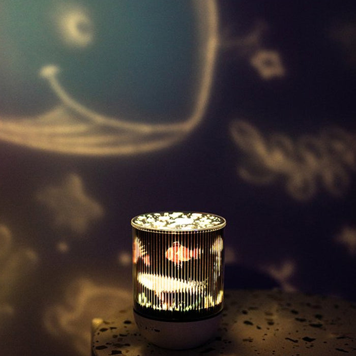 USB Rechargeable Rotating Night Lamp and Wireless Speaker_3