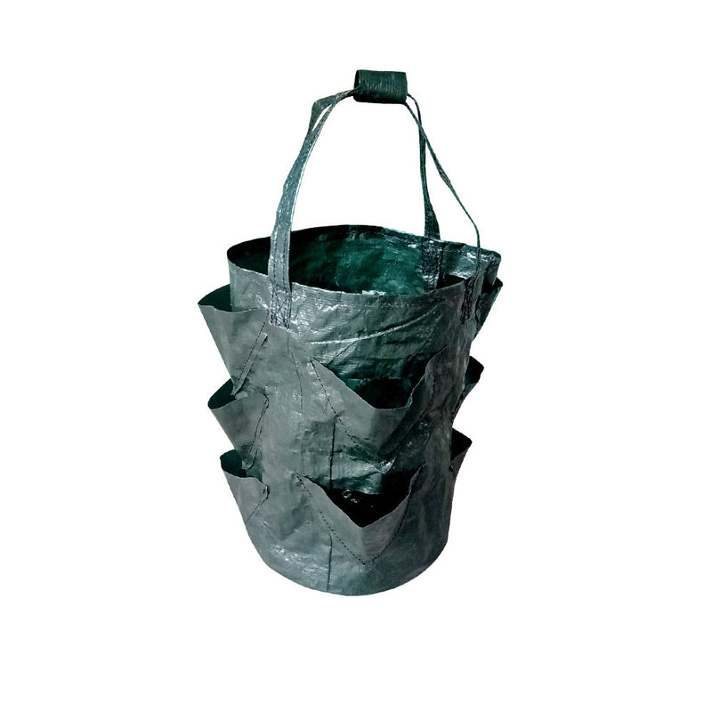2/4 Pack 3L Hanging Strawberry Planter Aerial Gardening Grow Bag_0
