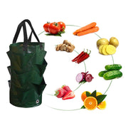 2/4 Pack 3L Hanging Strawberry Planter Aerial Gardening Grow Bag_14
