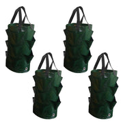2/4 Pack 3L Hanging Strawberry Planter Aerial Gardening Grow Bag_3