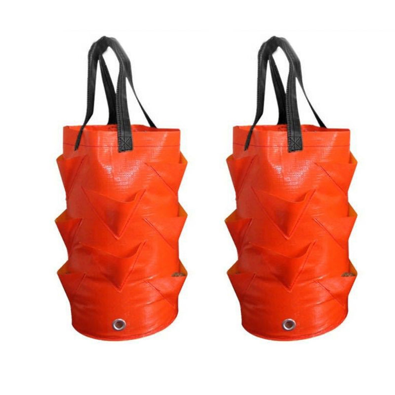 2/4 Pack 3L Hanging Strawberry Planter Aerial Gardening Grow Bag_4