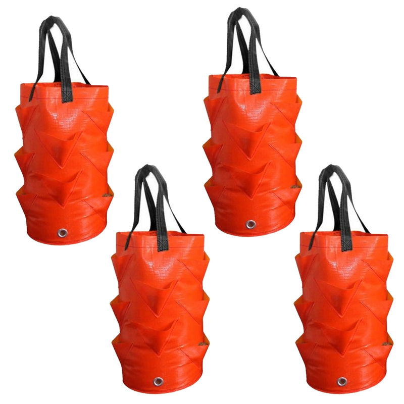 2/4 Pack 3L Hanging Strawberry Planter Aerial Gardening Grow Bag_5