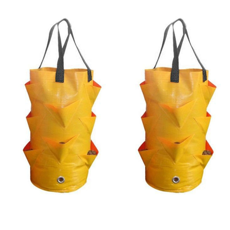 2/4 Pack 3L Hanging Strawberry Planter Aerial Gardening Grow Bag_6