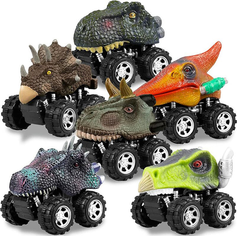 Dinosaur Toy Pull Back Car Perfect Birthday Gift for Kids_8
