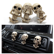 Cute Skull Air Freshener Vent Clip Décor Aromatherapy Resin Car Perfume Diffuser_8