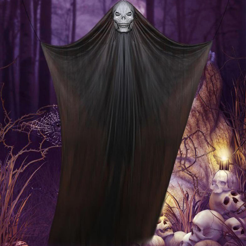 Hanging Skull Scary Halloween Haunted House Decoration_5
