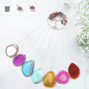 Tree of Life 7 Chakra Healing Stone Handmade Wind Chime_3