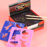 100pcs Rainbow Scratch Mini Notes Paper Pad Cards_9