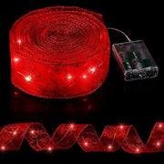 Christmas Ribbon Fairy LED Lights New Year Christmas Tree Decoration-Battery Powered_7