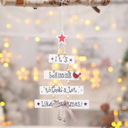 Wooden Hanging Indoor Christmas Holiday Decoration_8