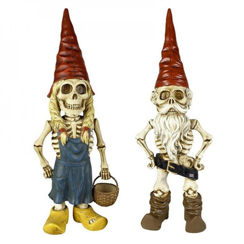 Halloween Skeleton Statue Zombie Gnome Garden Decoration_9