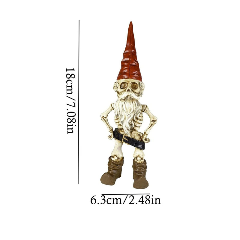 Halloween Skeleton Statue Zombie Gnome Garden Decoration_13