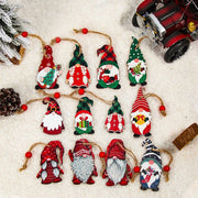Christmas Wooden Gnome Ornaments Cute Hanging Pendants_13