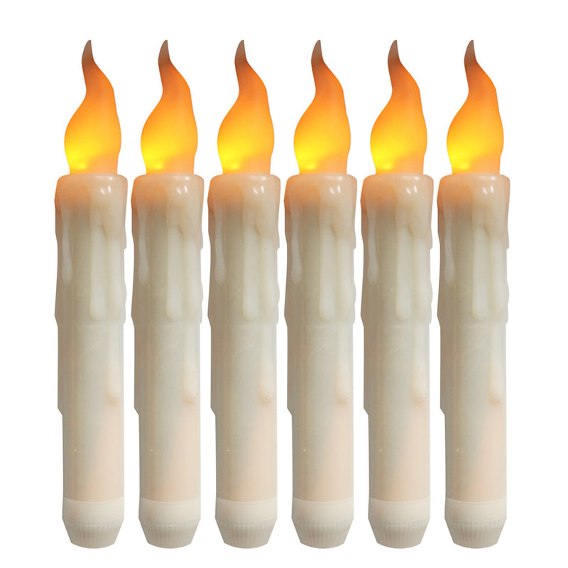 12 Pack Flameless LED Taper Candles Party Home Decoration Floating Candles-Battery Powered_0