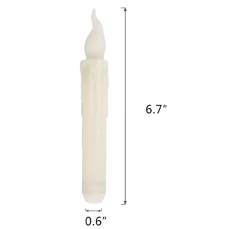 12 Pack Flameless LED Taper Candles Party Home Decoration Floating Candles-Battery Powered_7