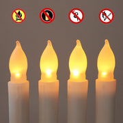 12 Pack Flameless LED Taper Candles Party Home Decoration Floating Candles-Battery Powered_12