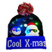 LED Christmas Theme Xmas Beanie Knitted Hat - Battery Operated_17