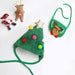 Holiday Christmas Scarf Bibs and Hat Pet Dress Up Costume_3
