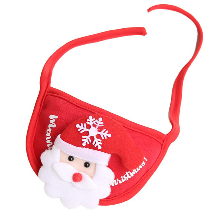 Holiday Christmas Scarf Bibs and Hat Pet Dress Up Costume_11
