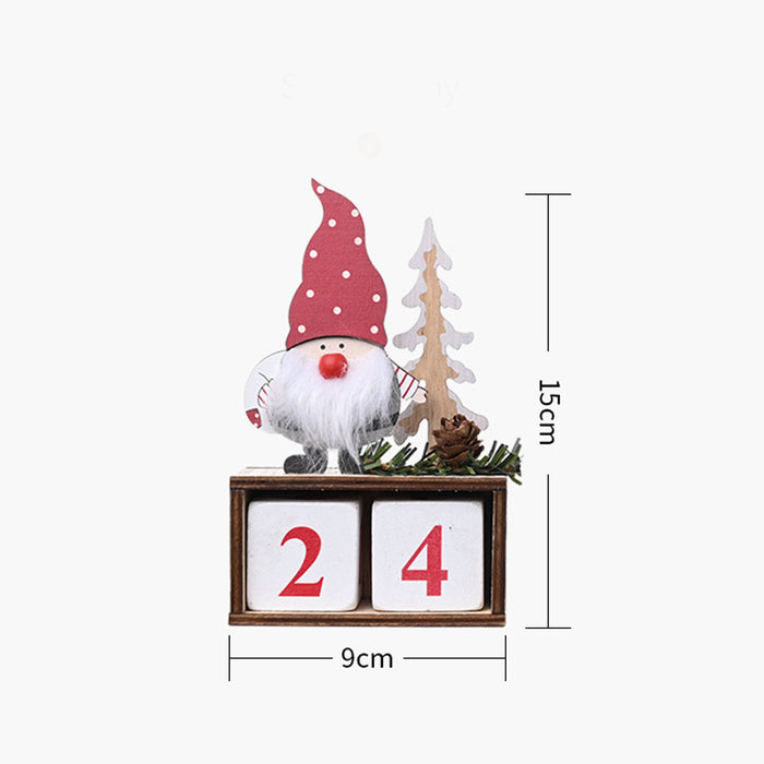 Holiday Wooden Pine Cone Christmas Countdown Calendar_7