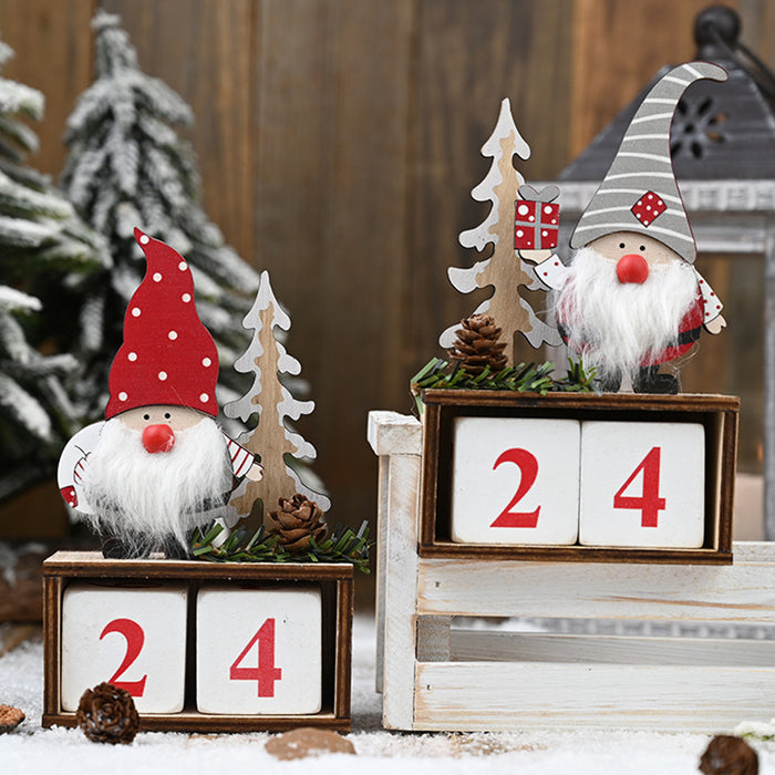 Holiday Wooden Pine Cone Christmas Countdown Calendar_8