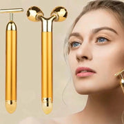 2 IN 1 Electric Face Massager 24k Golden Facial Massager – Battery Powered_11