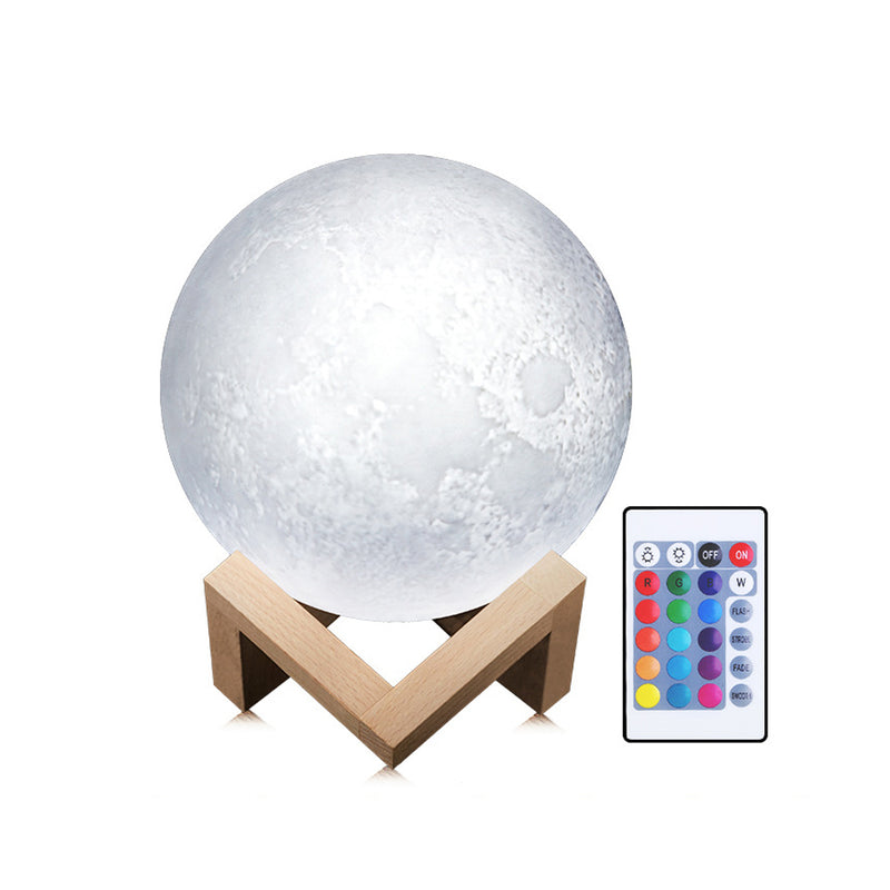 Remote Control Moon Lamp Bluetooth Speaker- USB Charging_6