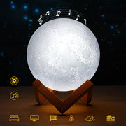 Remote Control Moon Lamp Bluetooth Speaker- USB Charging_9