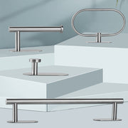 4 pc Set Stainless Steel Wall Mounted Bathroom Hardware Set_5