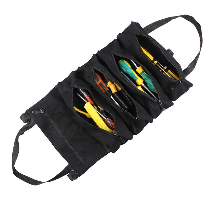 Roll-up Canvass Storage Bag Small Tools Organizer Pouch_11