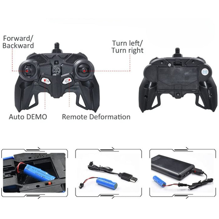 2.4G Transform RC Car Robot Toy with One Button Transformation - USB Rechargeable_7