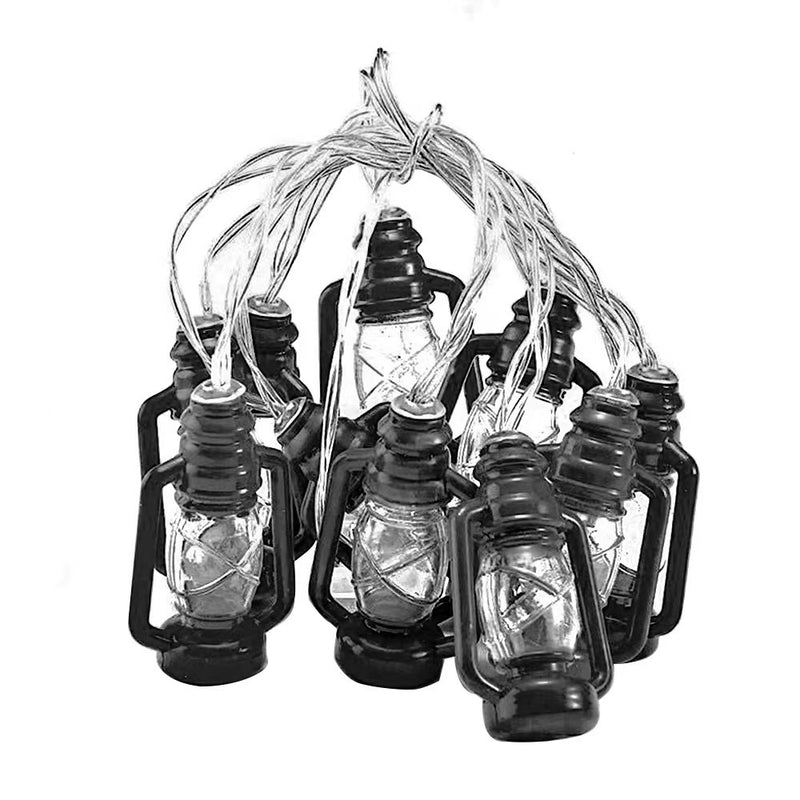 Kerosene Designed Outdoor Garden String Lamp-Solar Powered_4