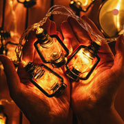 Kerosene Designed Outdoor Garden String Lamp-Solar Powered_8