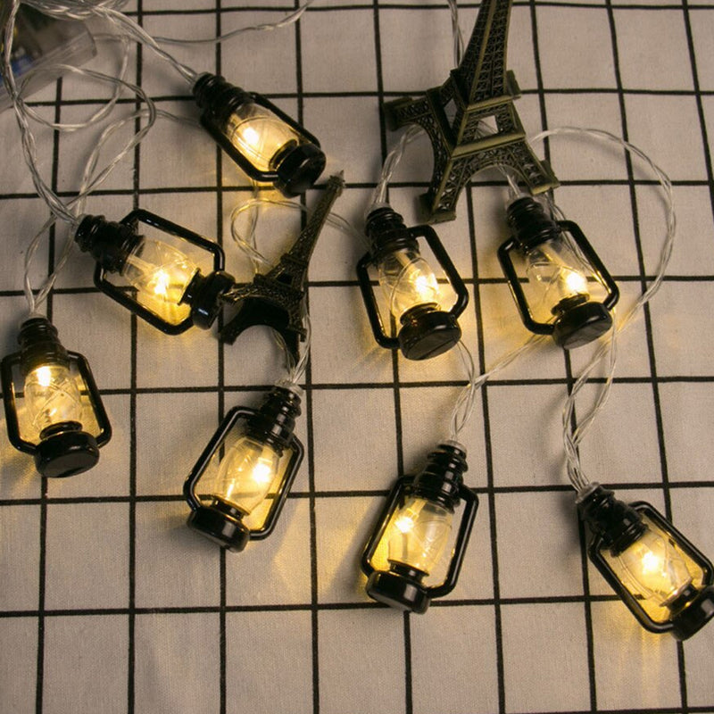 Kerosene Designed Outdoor Garden String Lamp-Solar Powered_11