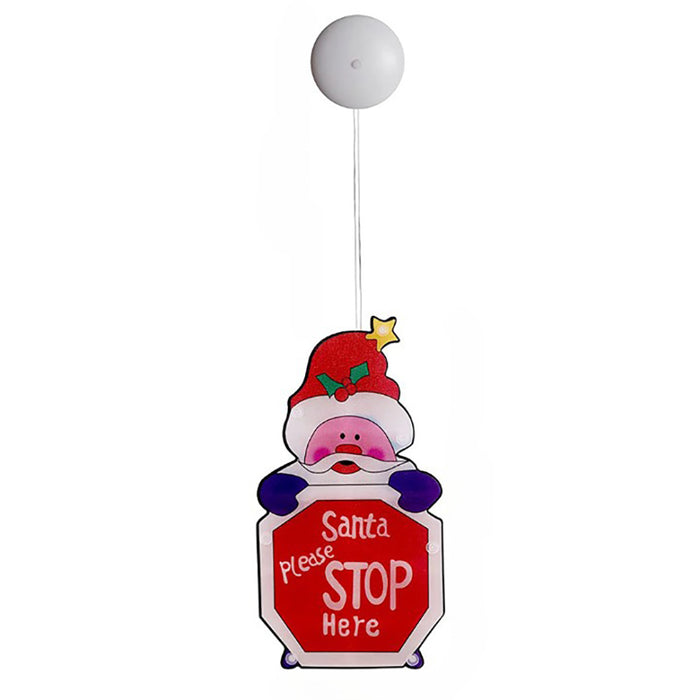 Christmas Window Lights Decorations with Suction Cup Party Indoor Décor - Battery Powered_13