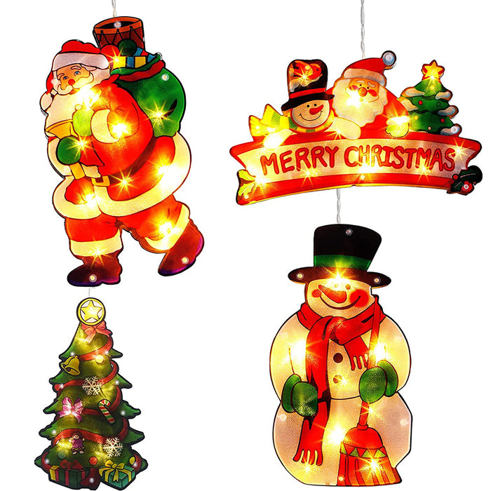 Christmas Window Lights Decorations with Suction Cup Party Indoor Décor - Battery Powered_17