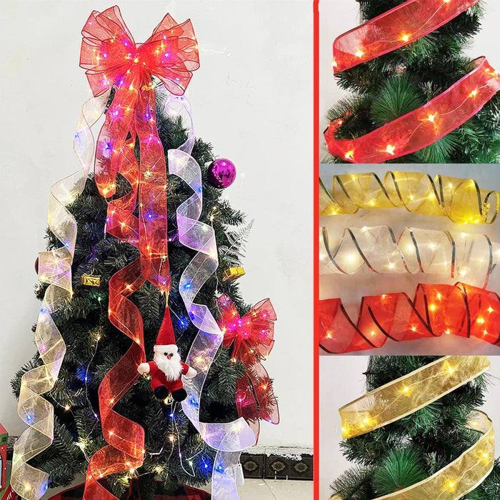 LED Decorative Christmas Ribbon Lights-Battery Operated_2